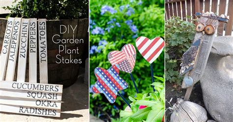 24 Cool DIY Garden Stake Ideas .